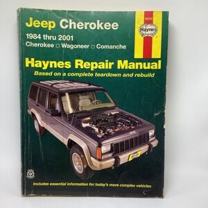 Haynes Repair Manual 50010 Jeep Cherokee 1984-2001 Wagoneer Comanche